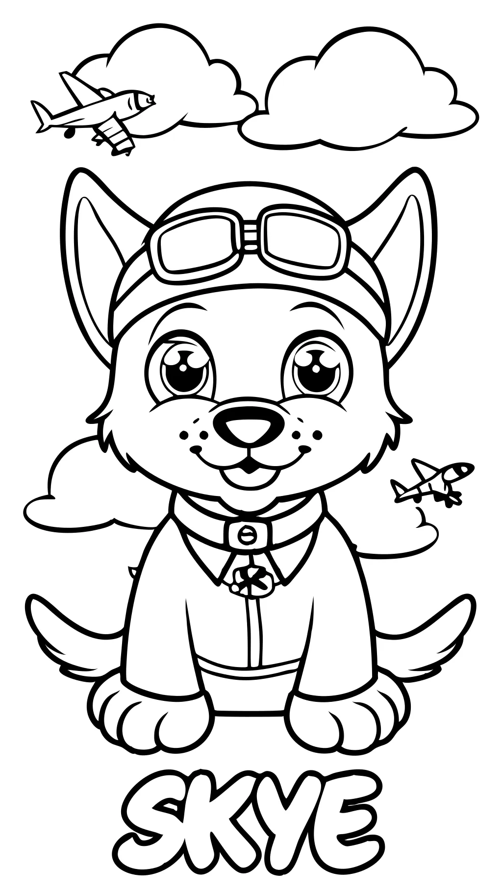 skye coloring pages